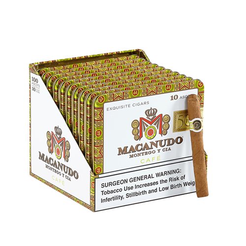Macanudo Cafe Ascot Cigarillos Connecticut Tins